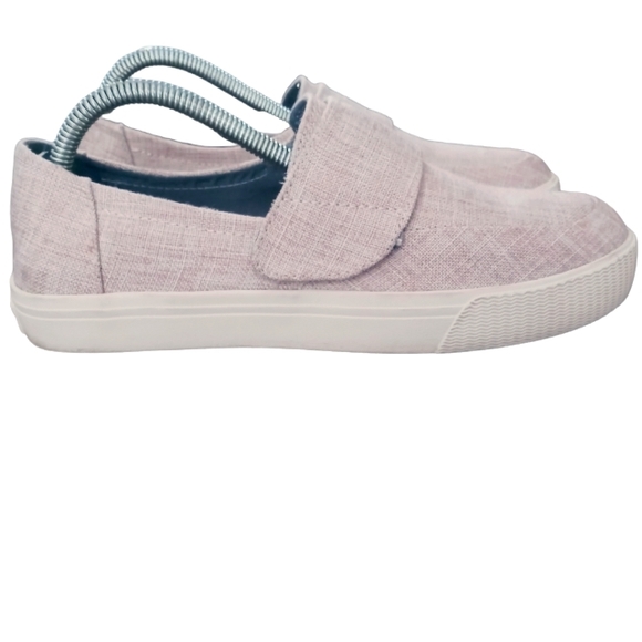 Toms Altair Women Canvas Pale Pink Metallic Hook & Loop Sneakers - Picture 1 of 10